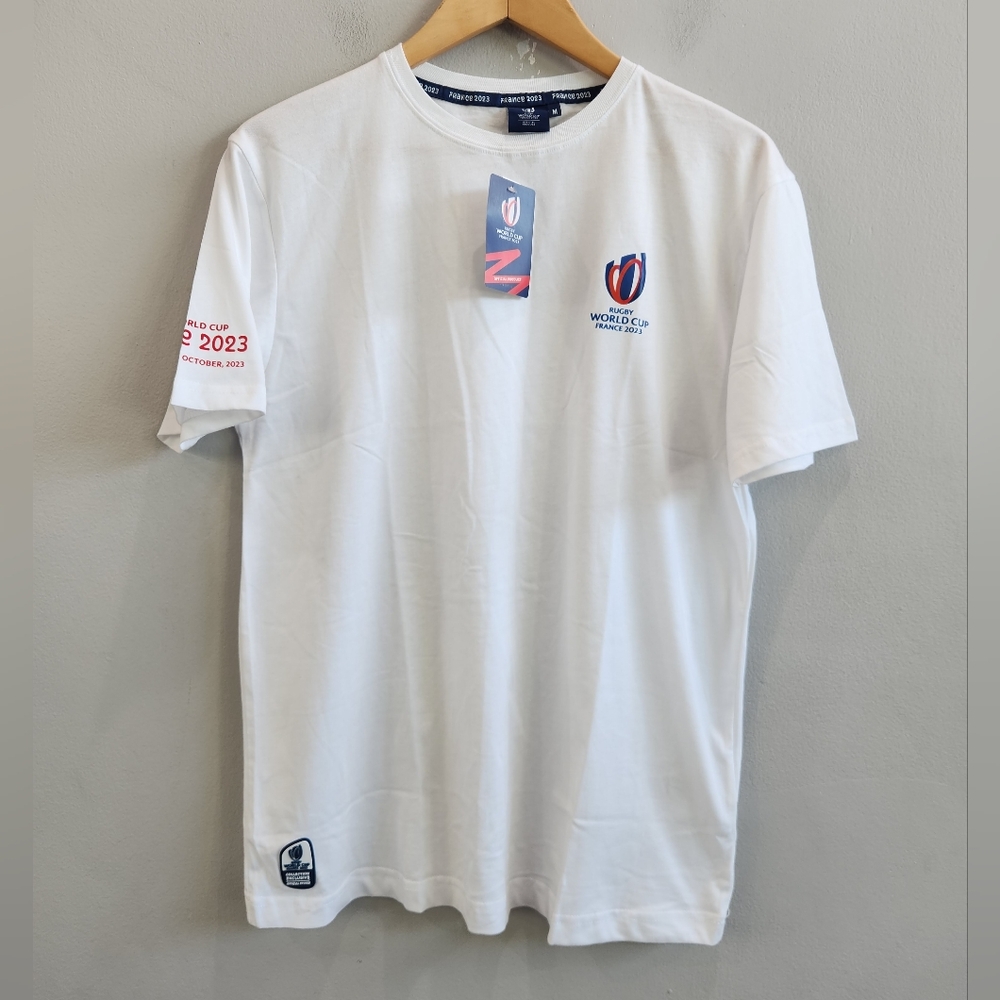 Rugby World Cup France 2023 Official White Shirt Men's Size Medium